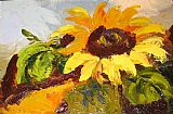 Sunflower Canvas Paintings - sunflower II